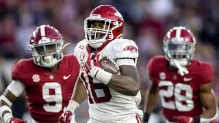 Treylon Burks (Arkansas WR) vs Alabama 2021