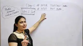 #DSSSB #Htet tgt/pgt maths, Topic -Set(day -1)