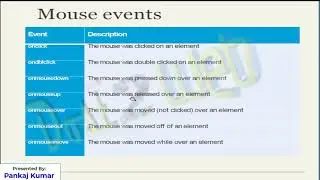 Event Types - JS