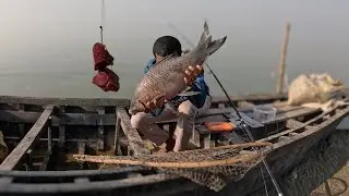 Best Hook Fishing Using Fresh Liver in River (New Fishing Video 2025)