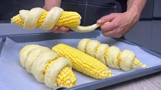 Ein unglaublicher Trick von einem alten Bäcker!! Den Mais in den Teig legen und im Ofen backen!