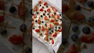 Yogurt pizza: a toddler favorite🍦🍕
