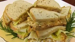 Betty's Deviled Ham and Egg Salad on Rye