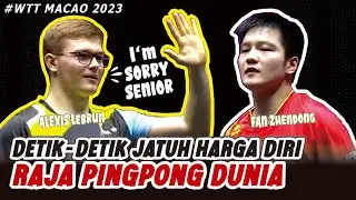 FAN Zhendong VS ALEXIS Lebrun || RAJA PINGPONG DUNIA TUMBANG LAGI.. I'm Sorry Senior