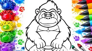 How to Draw a Gorilla | Step-by-Step Drawing Tutorial