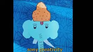 how to make easy ganesha 🙏 craft & drawing idea#youtubevideo