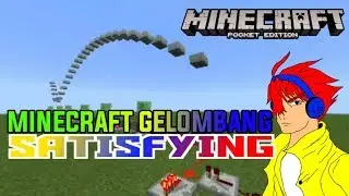 CARA MEMBUAT SATISFYING MINECART GELOMBANG (WAVE MACHINE) DI MINECRAFT PE