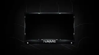 Minimal Animated Webcam Overlay Template || Stream Overlay Template