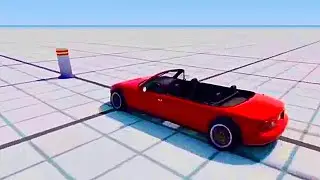 Mazda Miata vs. Bollard!