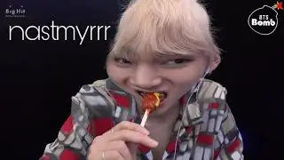 BTS едят на протяжении 3-х минут