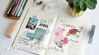 🐰 journal with me⎪April bullet journal set up 🥕
