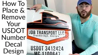 How To Install & Remove Your USDOT Number Decal Sticker Lettering | Guide For USDOT Lettering