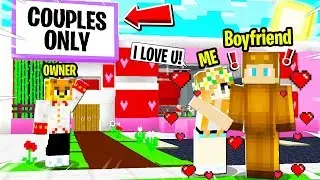 I Found a COUPLES ONLY Restaurant...You Believe Who My DATE Was... (Minecraft)