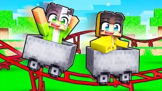 24 SAAT BOYUNCA TERK EDİLMİŞ LUNAPARKTA KALDIK! 🎢 | Minecraft