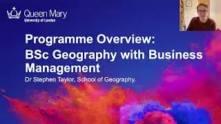 Programme Overview BSc Geography with Business Management
