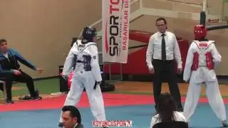 67kg Serpil Yabaş vs Helin Taskıran (2017 Turkish TKD Championships -21)