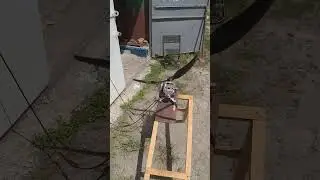 A 100-watt solar panel battery starts the motor.