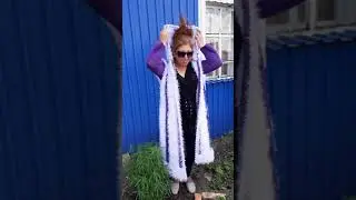 Кардиган с капюшоном из травки крючком
