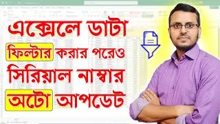 How To Get Auto Serial Numbers After Applying Filters in MS Excel
