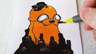 Draw Jake from Friday Night Funkin Pibby Jake Mod