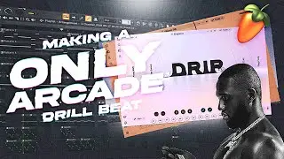 I MADE AN INSANE DRILL BEAT USING ONLY ARCADE FOR MELODIES... | FL STUDIO TUTORIAL