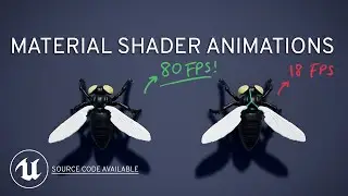 Material Shader Animation in UE4 (Rendering 100s of objects, comparison vs. AnimBPs)