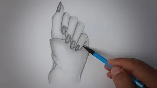 Easy hand drawing step by step.