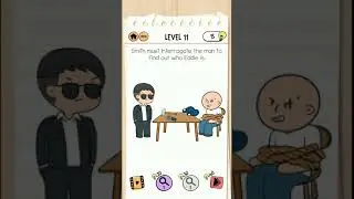Brain Test 2 Level 11 Agent Smith, Smith must interrogate the man to find out who Eddie is.