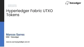 Hyperledger Fabric UTXO Tokens