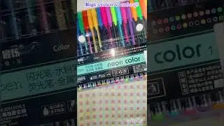 Zuixua Neon Color Pens Unboxing ✨😍| ZUIXUA 48 NEON GEL PENS  #viral #magic_creation_art_and_craft