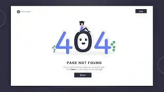 How To Create Responsive 404 Page Using HTML And CSS