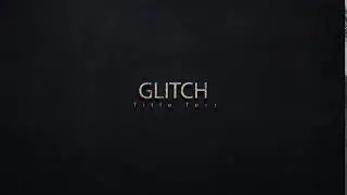 409 v2 t1   Glitch tv noise Text Title Reveal intro animation V2