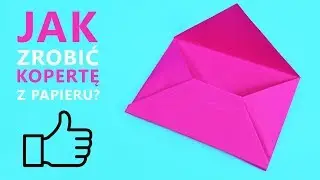 Jak zrobić kopertę z papieru - Papierowa koperta | DIY💌 How to make envelope