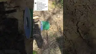 Burying the wire for the robot lawnmower