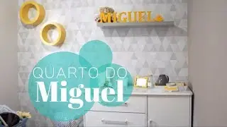 Quarto do Miguel - Paredes, móveis e layout por Nicole Eberharte