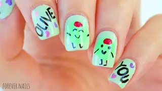 Valentine's Day Nails | Punny VDay Nails