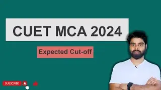 CUET MCA 2024 Expected Cut-Off for General/OBC/SC/ST #cuetmca2024 #cuetmcacut-off2024