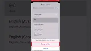 Change the Language on Your iPhone ❤️⚙️ II #shorts