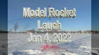 Shooting Estes Rockets with Grandson Jan 2022