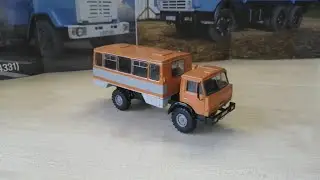 Обзор модели Камаз-4326 НЕФАЗ-42111, масштаб 1:43, "Элекон"+"Технопарк"+"AVD".