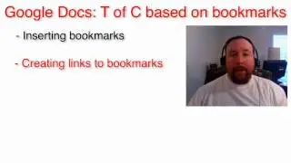 Google Docs: Creating a table of contents with bookmarks