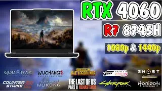 Legion 5 2024 R7000 Real-World Gaming: RTX 4060 vs R7 8745H - 1080p & 1440p Max Settings