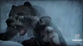 PS5 gameplay: God of War Ragnarok Bjorn: the bear fight #godofwarragnarok