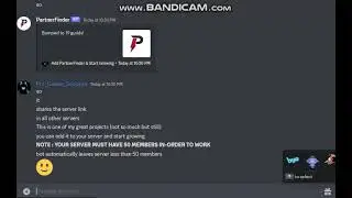 DISCORD || HOW TO GET YOUR SERVERS TONS OF MEMBERS | PARTNERFINDER BOT