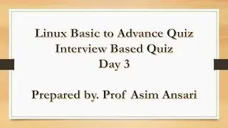Linux Quiz Day 3 | Interview-Based Quiz | CCNA Quiz Basic to Advance | EIHeducation