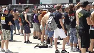 Guy dancing at Cannibal Corpse