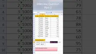 Interview Question Part 3 "Fix Vlookup Error"