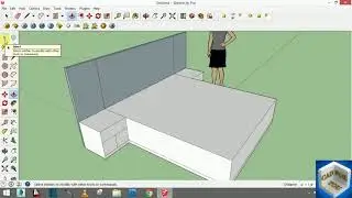 how to create a Bed in google sketch-up interior design