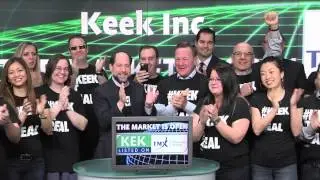 Keek Inc. (KEK:TSX-V) opens TSX Venture Exchange, April 25, 2014.
