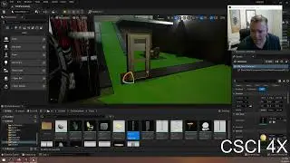 UE5: Making a rotating door using the starting assets